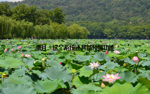 而且, 这个系统还具备预警功能