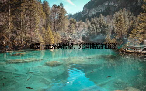 这是一条充满希望、充满挑战的道路