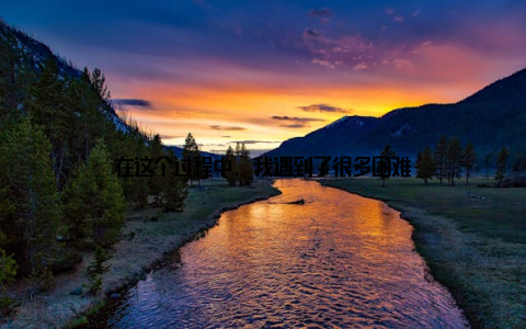 在这个过程中, 我遇到了很多困难