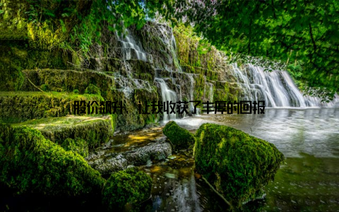 股价飙升, 让我收获了丰厚的回报