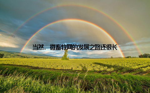 当然, 微畜牧网的发展之路还很长