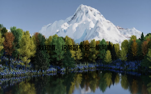 我知道, 这条路不会一帆风顺