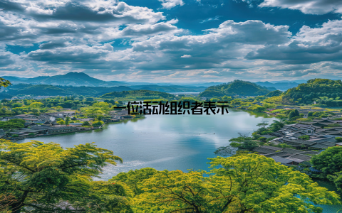 一位活动组织者表示