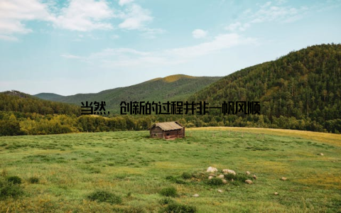 当然, 创新的过程并非一帆风顺