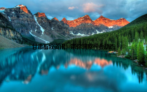 甘肃畜牧资讯, 带你洞察行业动态