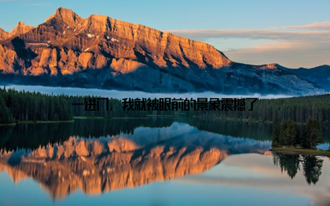 一进门, 我就被眼前的景象震撼了