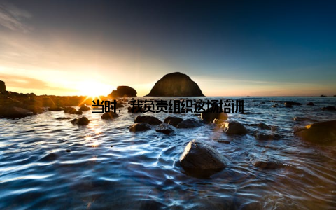 当时, 我负责组织这场培训