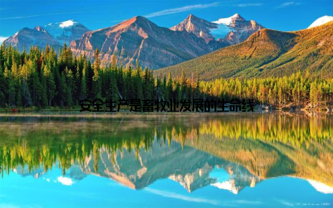 安全生产是畜牧业发展的生命线